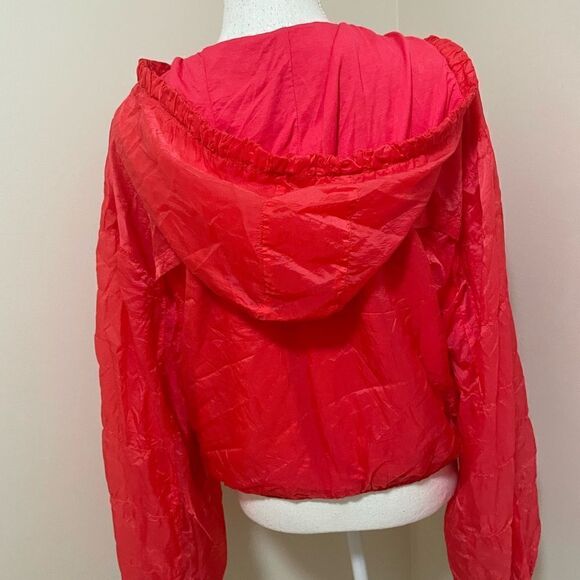 New Free  PEOPLE MOVEMENT "Baby Got Track" Jacket
Size: M 
Color: Hot Hibiscus - Picture 8 of 13